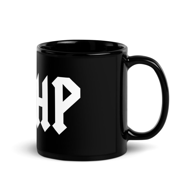 36ϟHP Black Glossy Mug