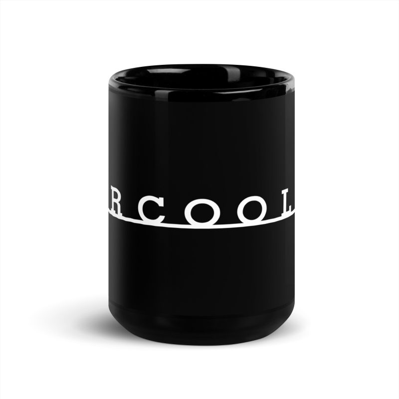 Aircooled T2 Script Black Glossy Mug - Image 6