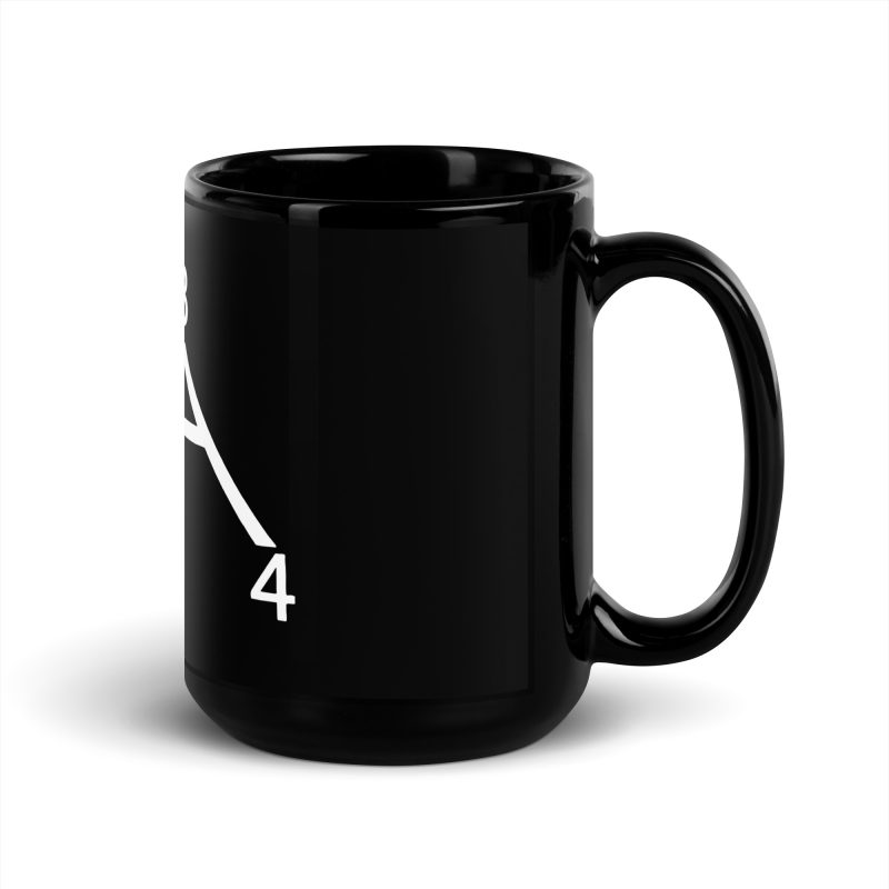 Aircooled Shift Stick Diagram Black Glossy Mug - Image 5