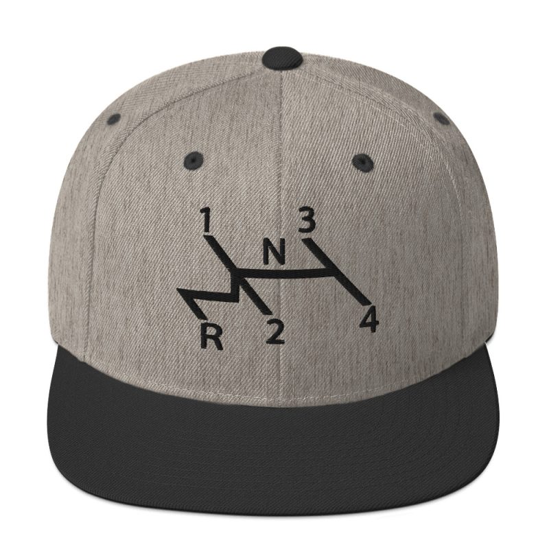 Aircooled Stick Shift Diagram Snapback Hat - Image 41