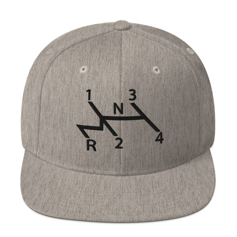 Aircooled Stick Shift Diagram Snapback Hat