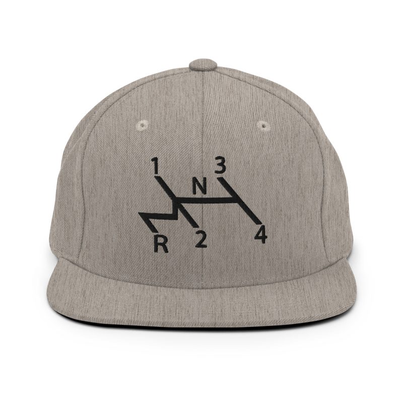 Aircooled Stick Shift Diagram Snapback Hat - Image 2