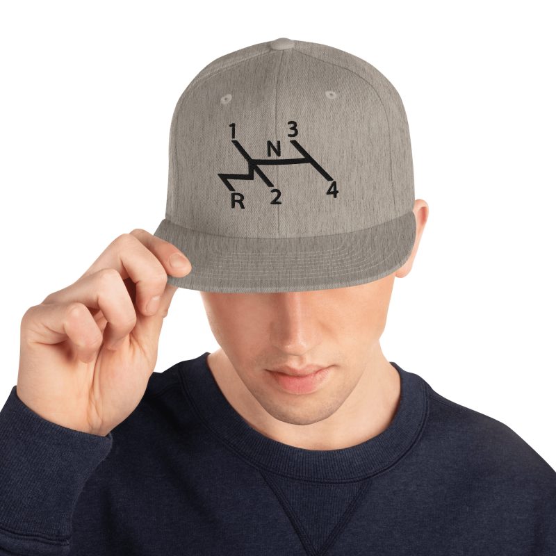 Aircooled Stick Shift Diagram Snapback Hat - Image 3