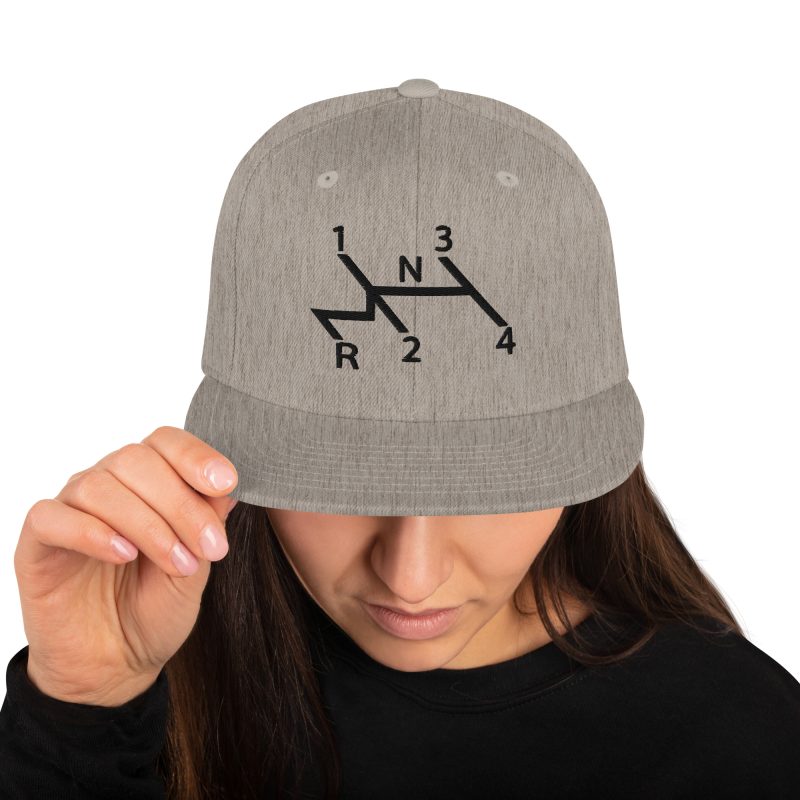 Aircooled Stick Shift Diagram Snapback Hat - Image 7