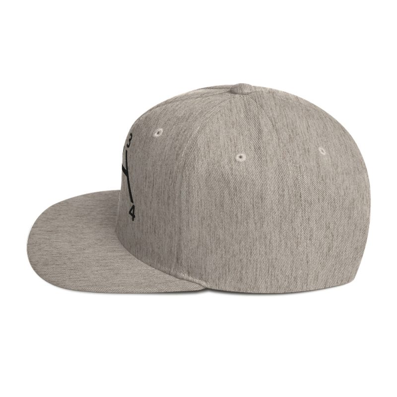 Aircooled Stick Shift Diagram Snapback Hat - Image 54