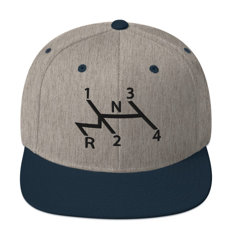 Aircooled Stick Shift Diagram Snapback Hat - Image 45