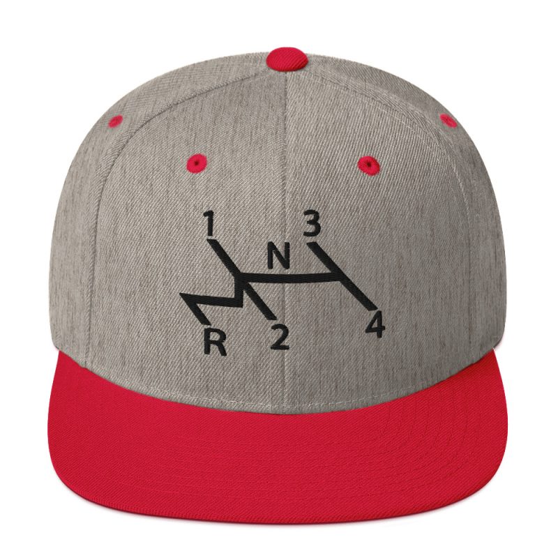 Aircooled Stick Shift Diagram Snapback Hat - Image 49