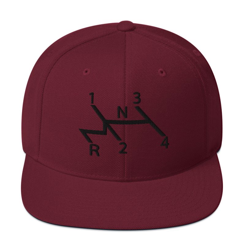 Aircooled Stick Shift Diagram Snapback Hat - Image 21