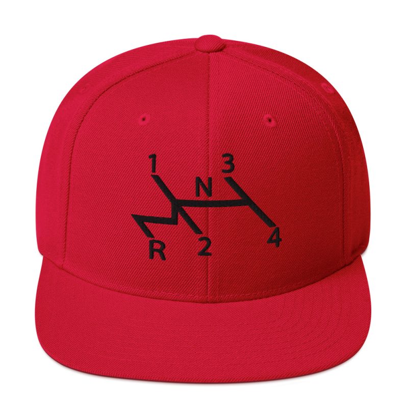 Aircooled Stick Shift Diagram Snapback Hat - Image 29