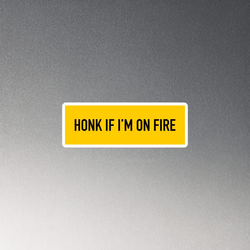 Honk if I'm on fire Magnet