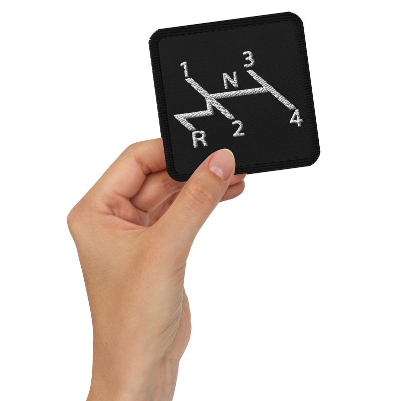 Aircooled Stick Shift Diagram Embroidered patches