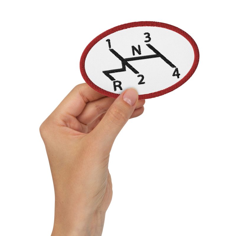 Aircooled Stick Shift Diagram Embroidered patches