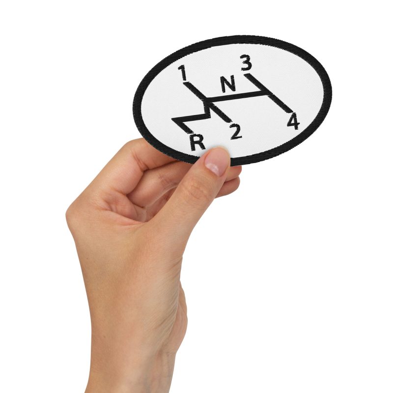 Aircooled Stick Shift Diagram Embroidered patches