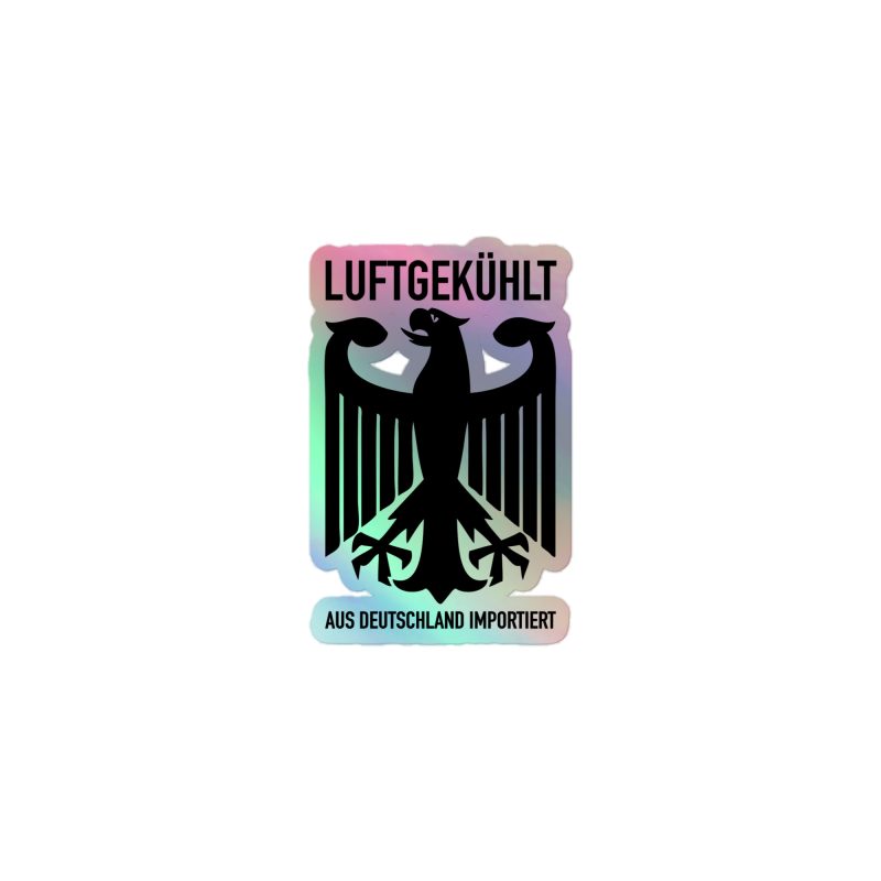Luftgekühlt Aus Deutschland Importiert / Aircooled Imported from Germany Holographic stickers