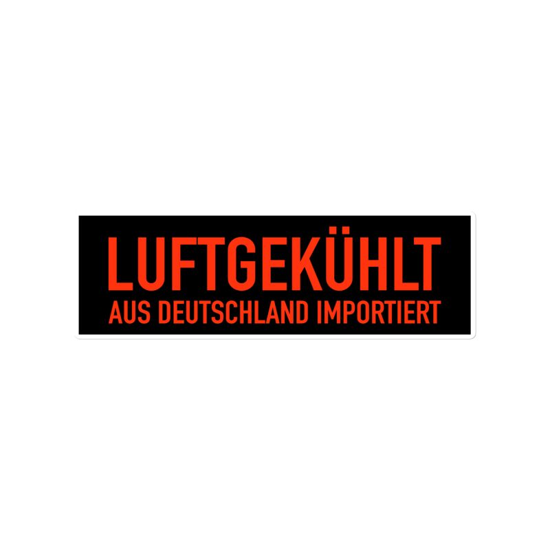 Luftgekühlt Aus Deutschland Importiert / Aircooled Imported from Germany Bubble-free stickers - Image 4
