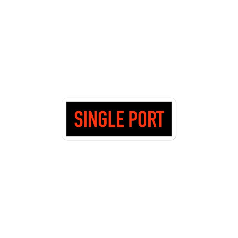 Single Port Bubble-free stickers