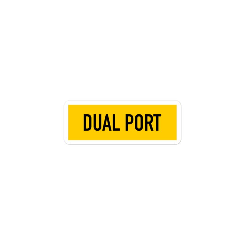 Dual Port Bubble-free stickers