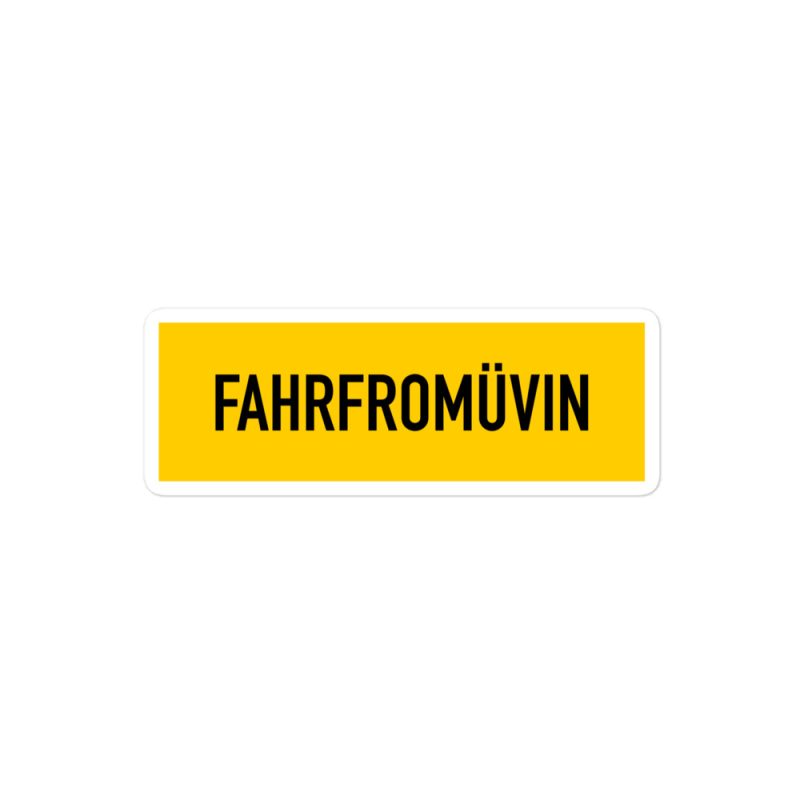 Fahrfromüvin Bubble-free stickers - Image 2