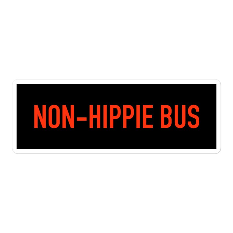Non-Hippie Bus Bubble-free stickers
