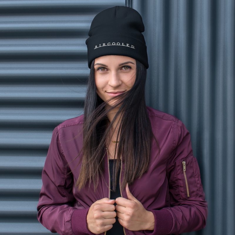 Aircooled T2 Script Embroidered Beanie - Image 2
