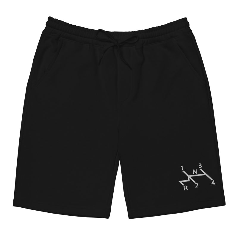 Aircooled Stick Shift Diagram Embroidered Men's fleece shorts