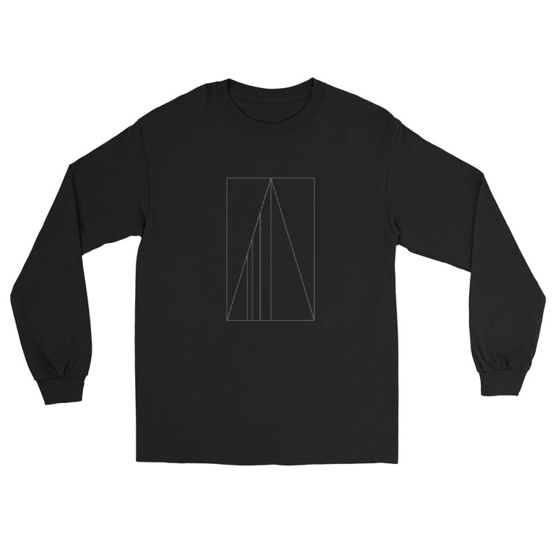 Golden Ratio Minimal Mountains Men’s Long Sleeve Shirt - Image 6