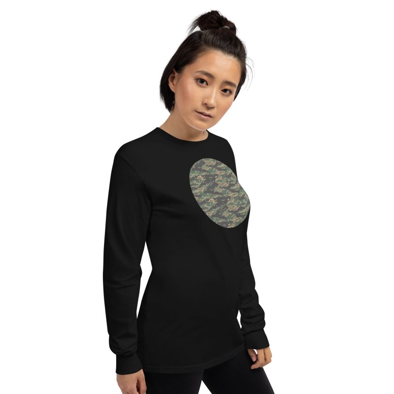 Tiger Camo Men’s Long Sleeve Shirt - Image 6