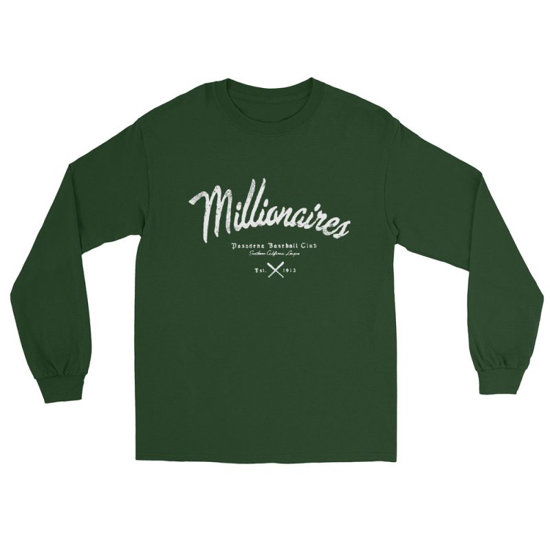 Pasadena Millionaires Baseball Club Men’s Long Sleeve Shirt