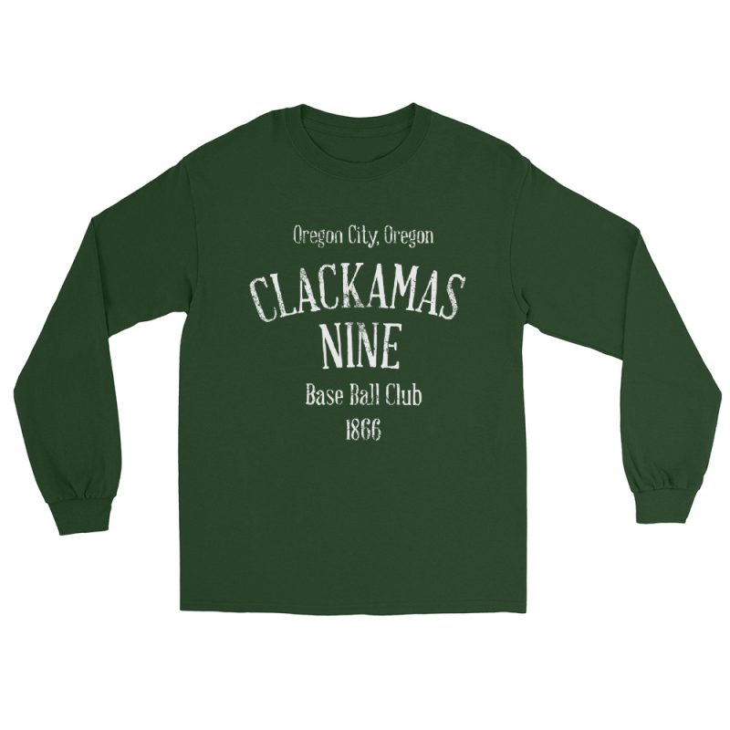Clackamas Nine Oregon Baseball Club Men’s Long Sleeve Shirt - Image 8