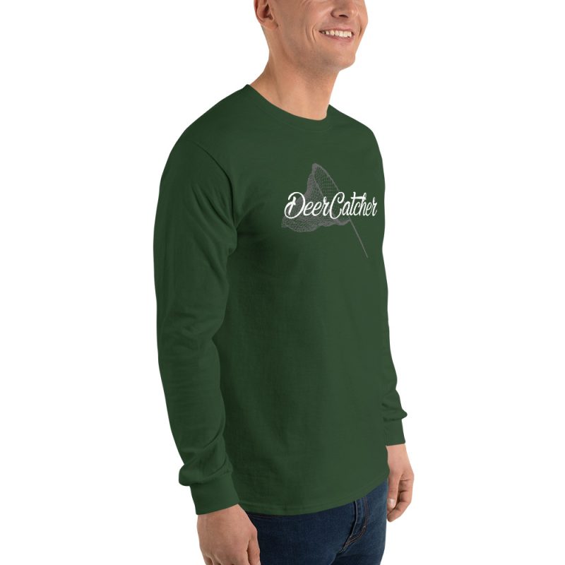 Deer Catcher Men’s Long Sleeve Shirt - Image 4