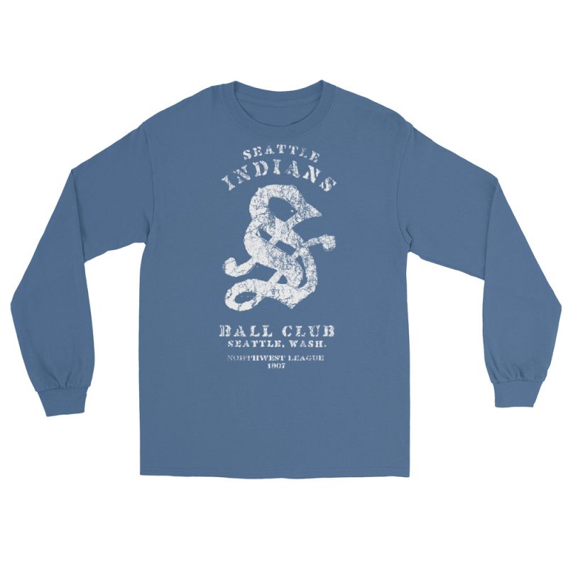 Seattle Indians Baseball Club Men’s Long Sleeve Shirt - Image 11