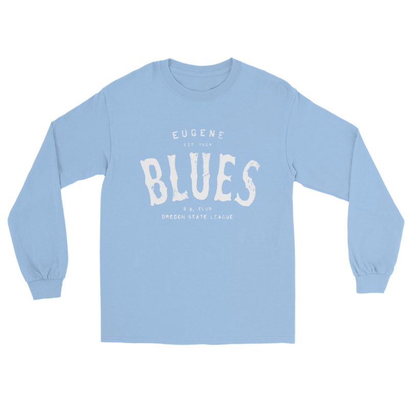 Eugene Blues Oregon Baseball Club Men’s Long Sleeve Shirt - Image 13