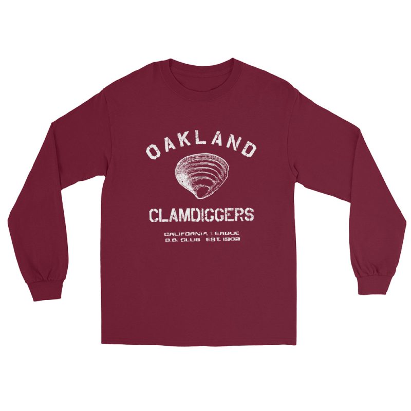 Oakland Clamdiggers Men’s Long Sleeve Shirt - Image 8