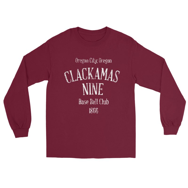 Clackamas Nine Oregon Baseball Club Men’s Long Sleeve Shirt - Image 7