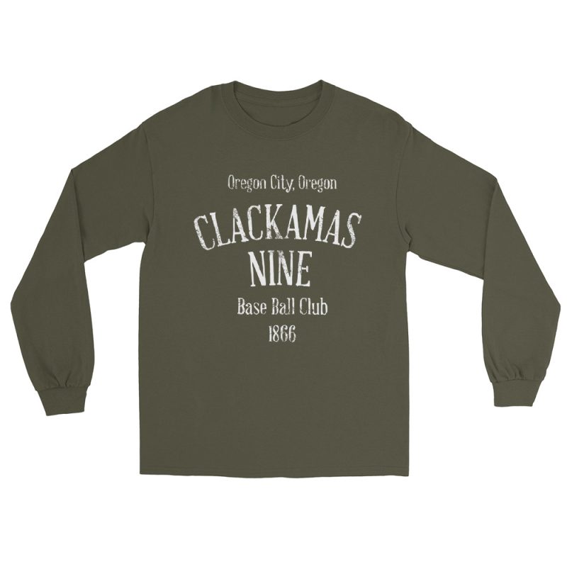 Clackamas Nine Oregon Baseball Club Men’s Long Sleeve Shirt - Image 11