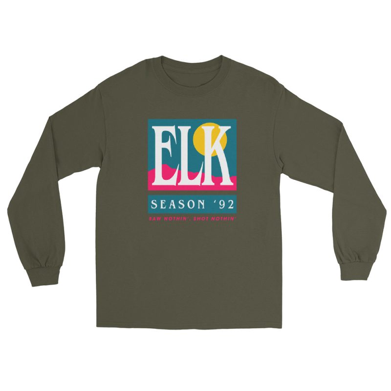 Elk Season '92 Men’s Long Sleeve Shirt - Image 10