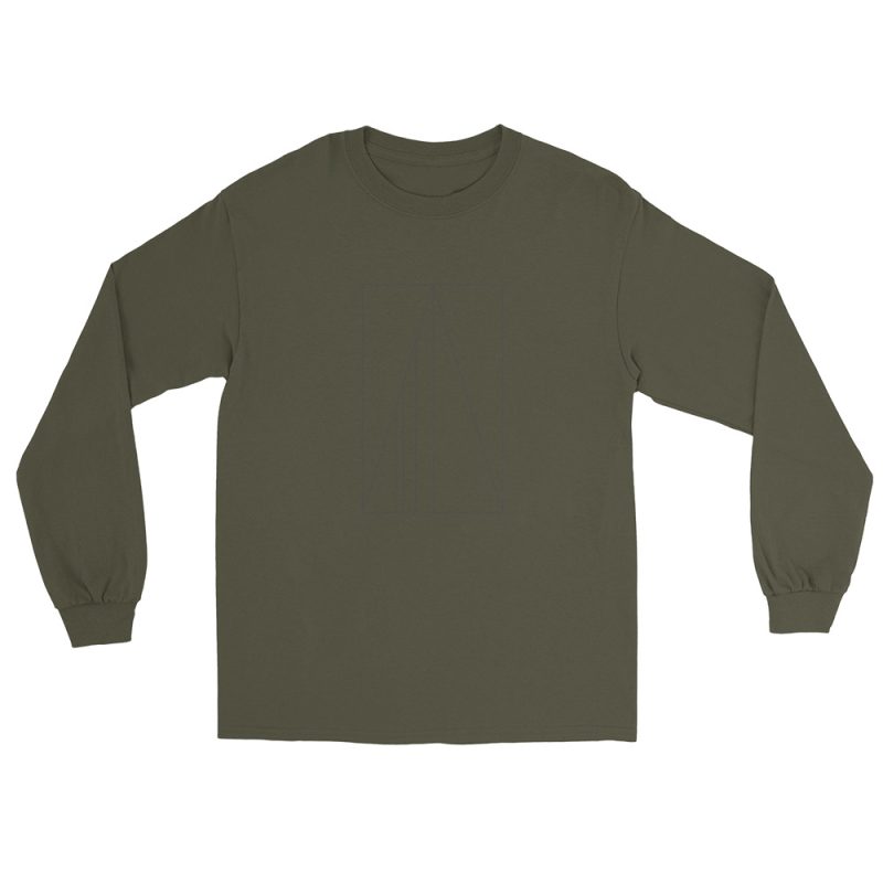 Golden Ratio Minimal Mountains Men’s Long Sleeve Shirt - Image 8