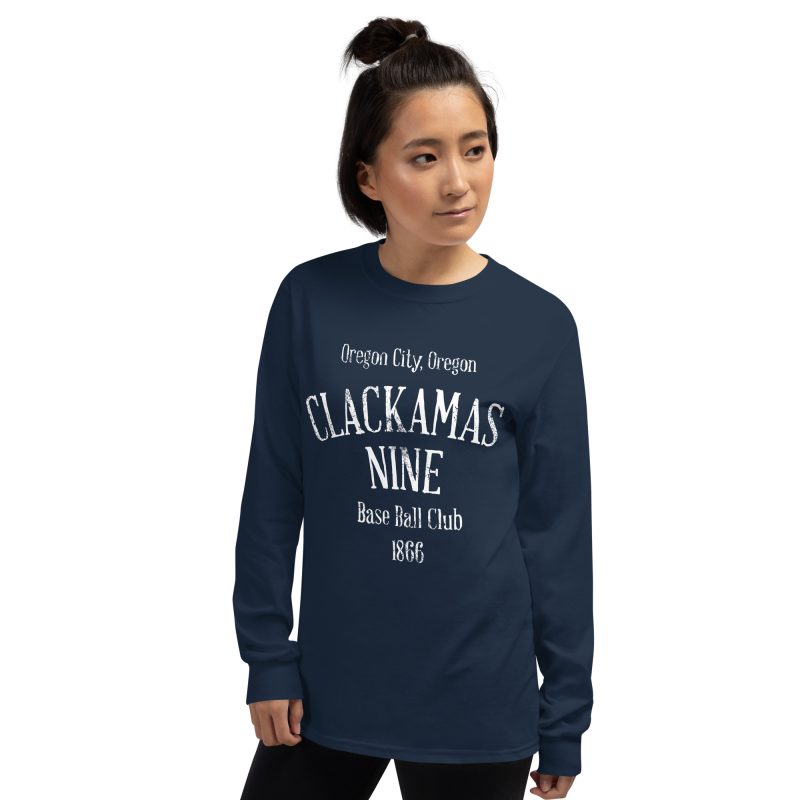 Clackamas Nine Oregon Baseball Club Men’s Long Sleeve Shirt - Image 5