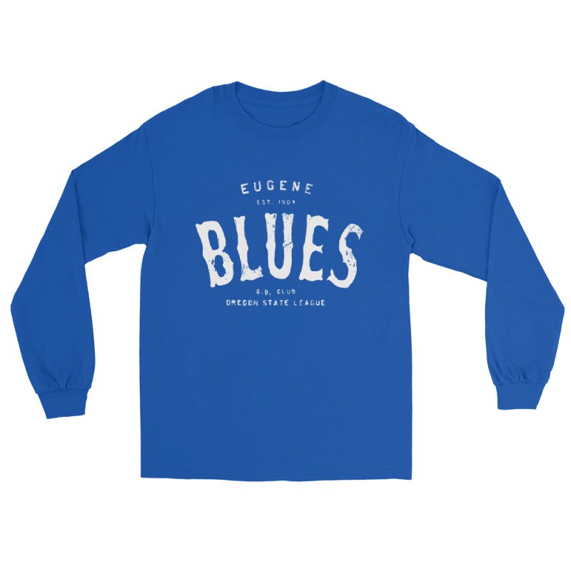 Eugene Blues Oregon Baseball Club Men’s Long Sleeve Shirt - Image 10