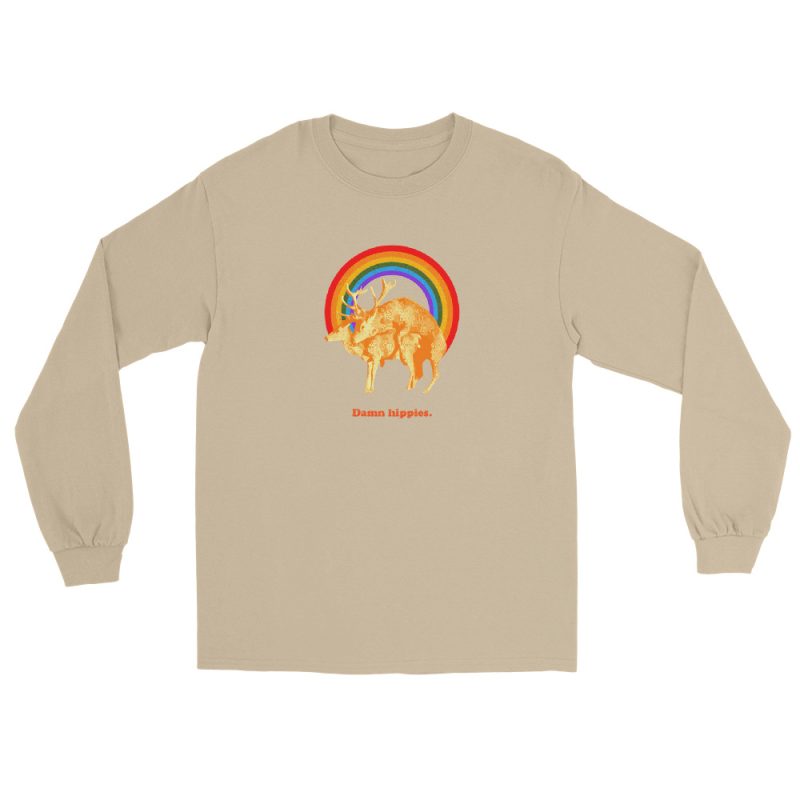 Damn hippies Men’s Long Sleeve Shirt - Image 12
