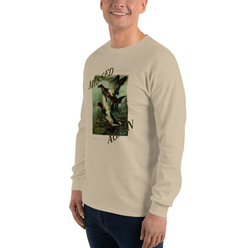 Missed again Men’s Long Sleeve Shirt - Image 3