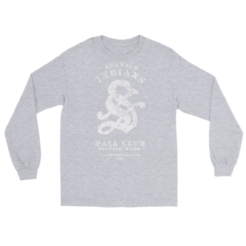 Seattle Indians Baseball Club Men’s Long Sleeve Shirt - Image 12