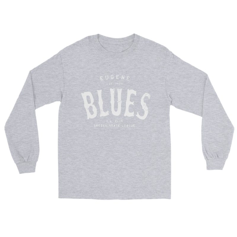Eugene Blues Oregon Baseball Club Men’s Long Sleeve Shirt - Image 12