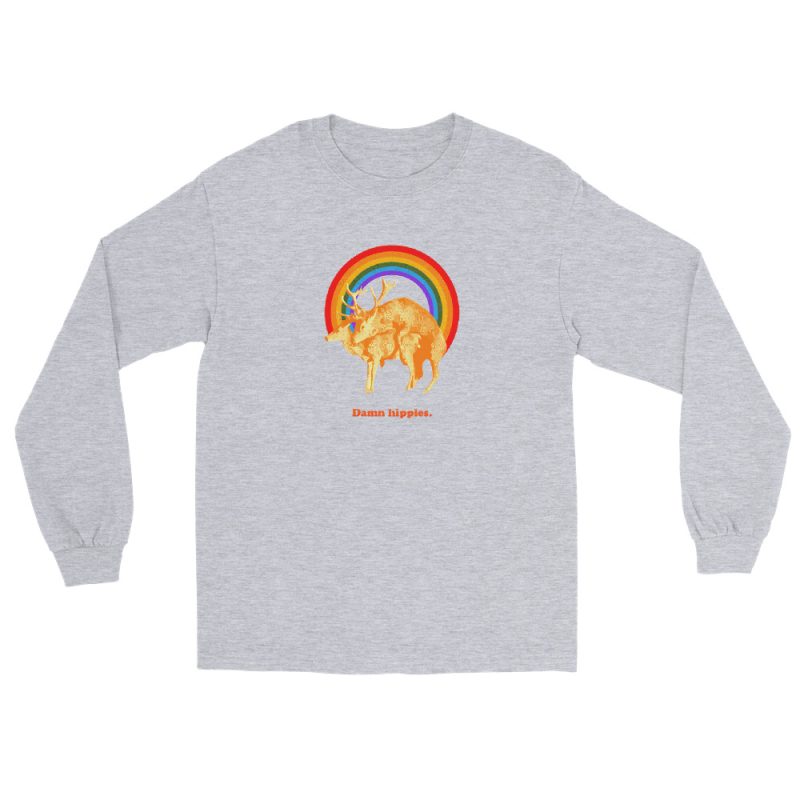 Damn hippies Men’s Long Sleeve Shirt - Image 10