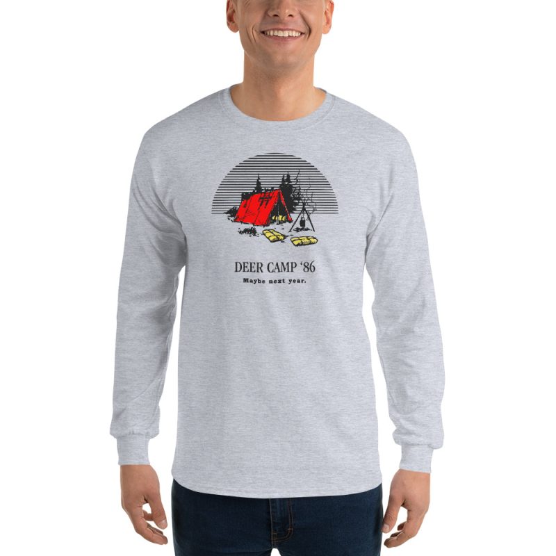 Deer Camp '86 Men’s Long Sleeve Shirt - Image 2