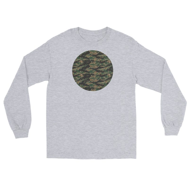 Tiger Camo Men’s Long Sleeve Shirt - Image 7