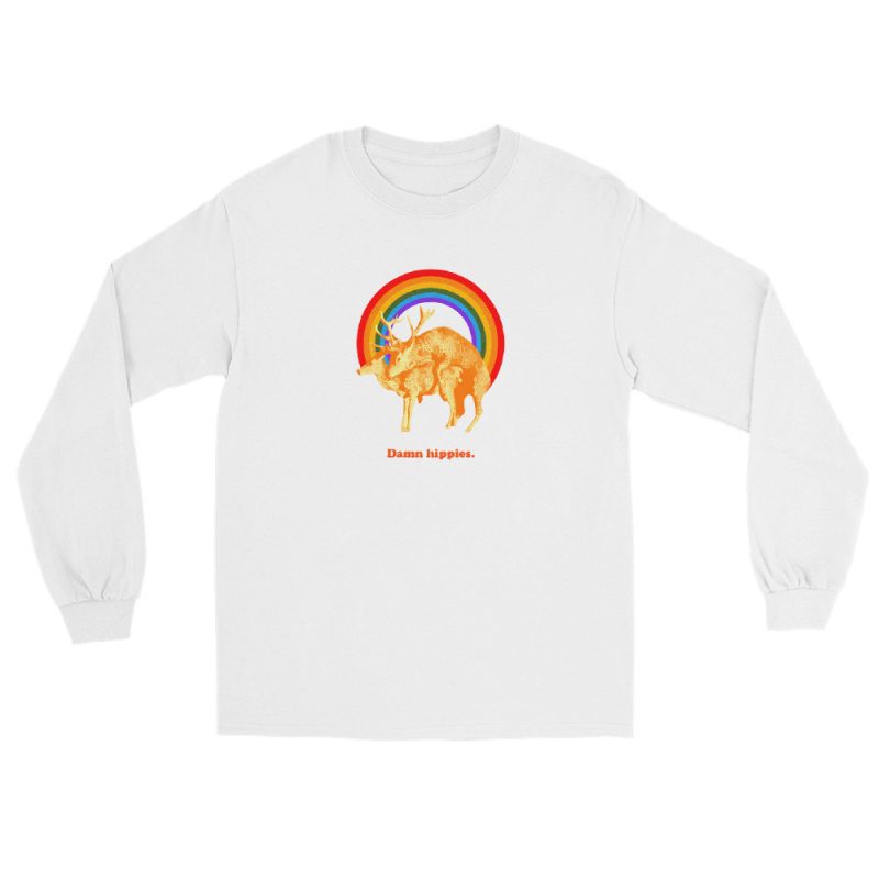 Damn hippies Men’s Long Sleeve Shirt - Image 13