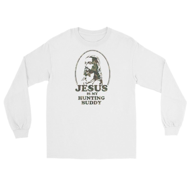 Jesus is my hunting buddy Men’s Long Sleeve Shirt