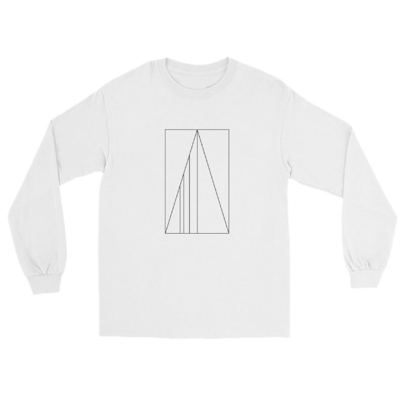 Golden Ratio Minimal Mountains Men’s Long Sleeve Shirt