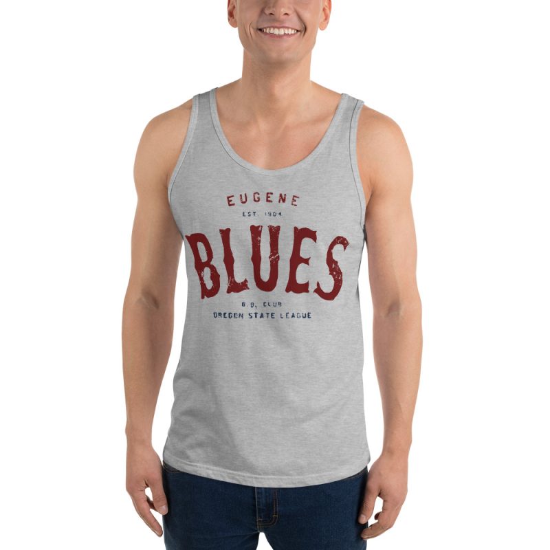 Eugene Blues Oregon Baseball Club Men's Tank Top - Image 3